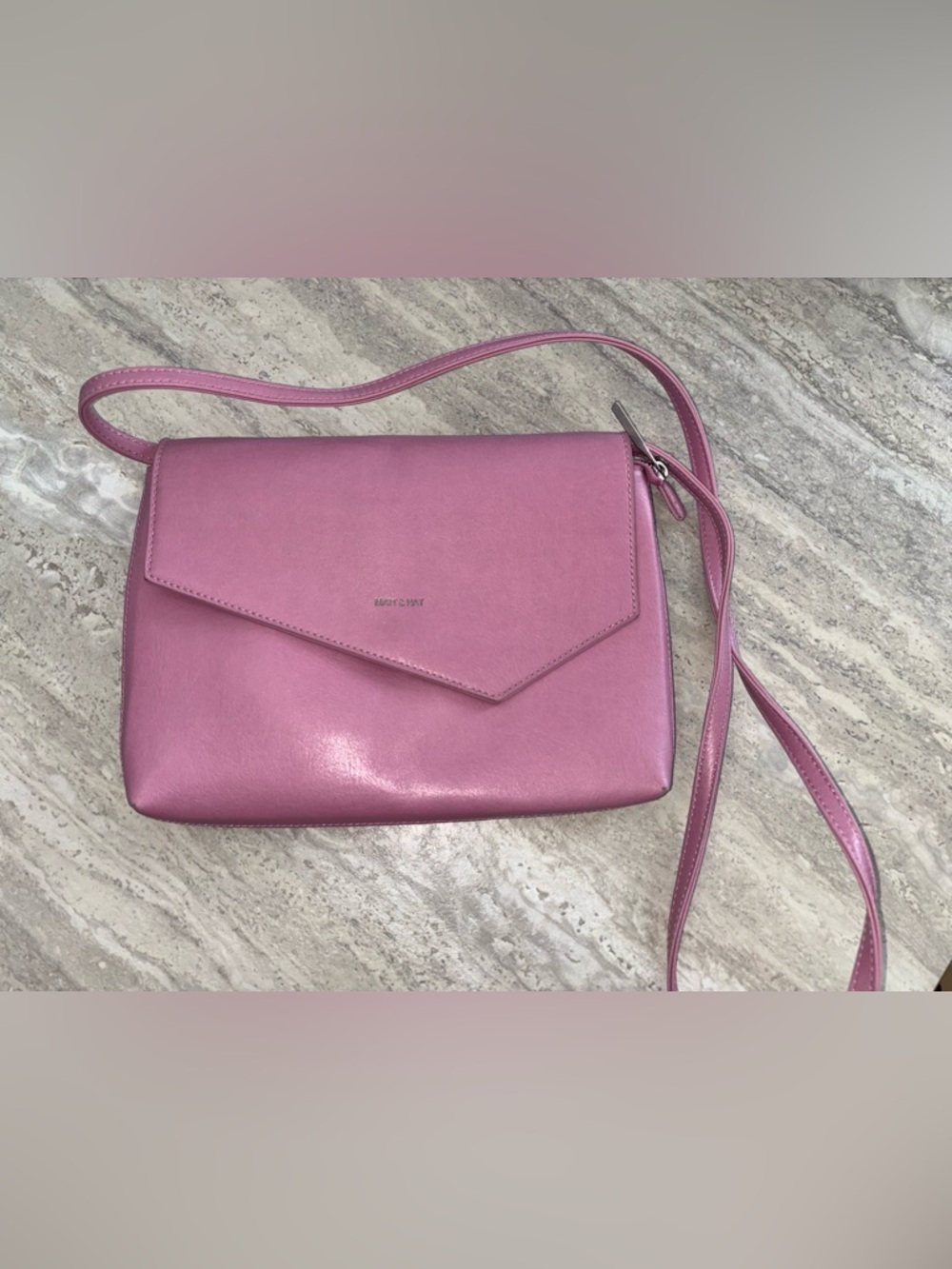 Matt & Nat Pink Envelope Crossbody Bag